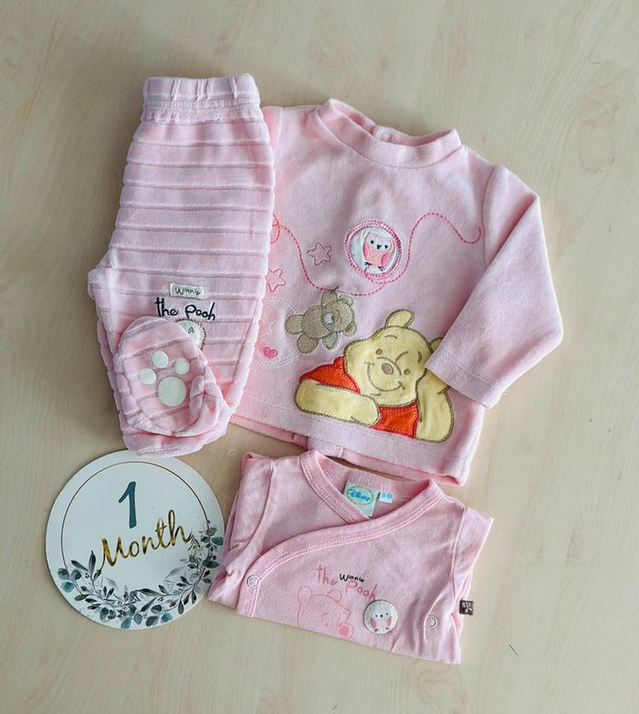 Pyjama et bodie Winnie 0-1 mois - photo numéro 2
