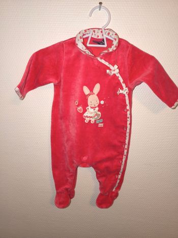 Pyjama velours sergent major 3 mois