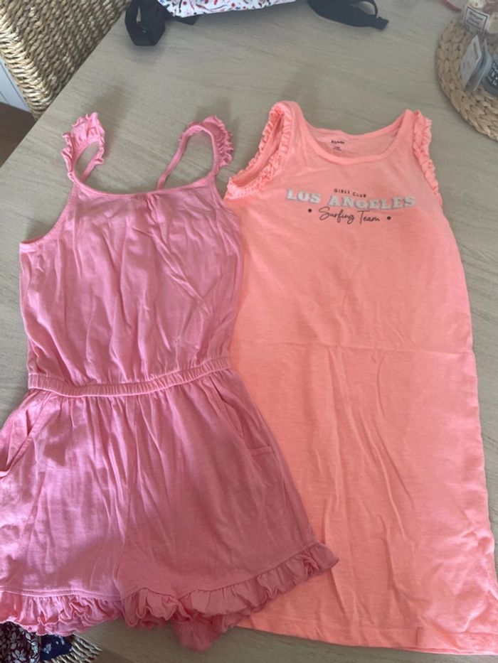 Lot combi short et robe 10 ans