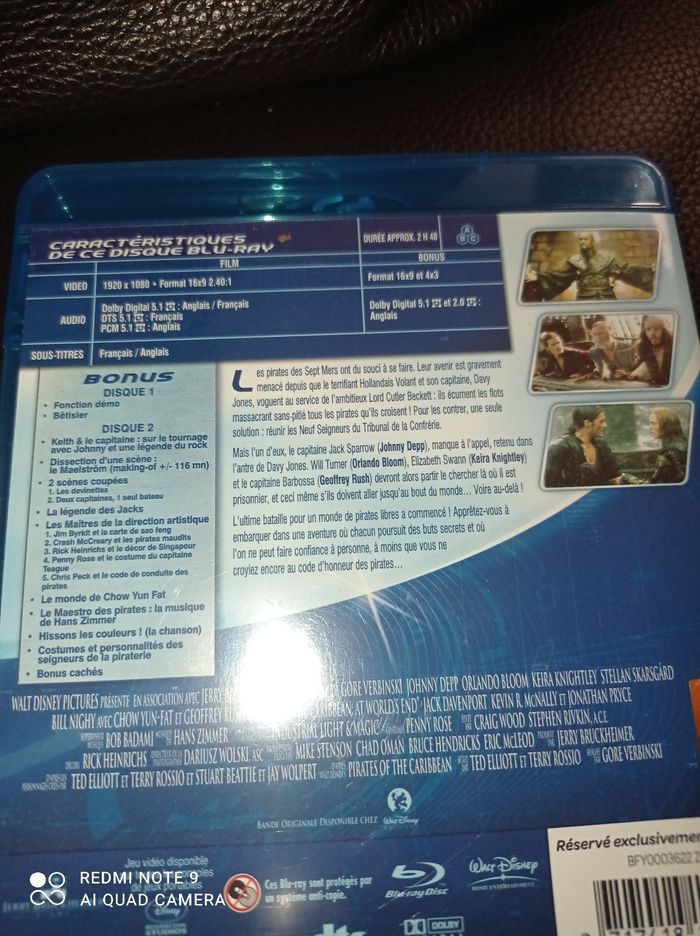 DVD blu-ray Pirate des Caraïbes, Jusqu'au bout du monde - photo numéro 2