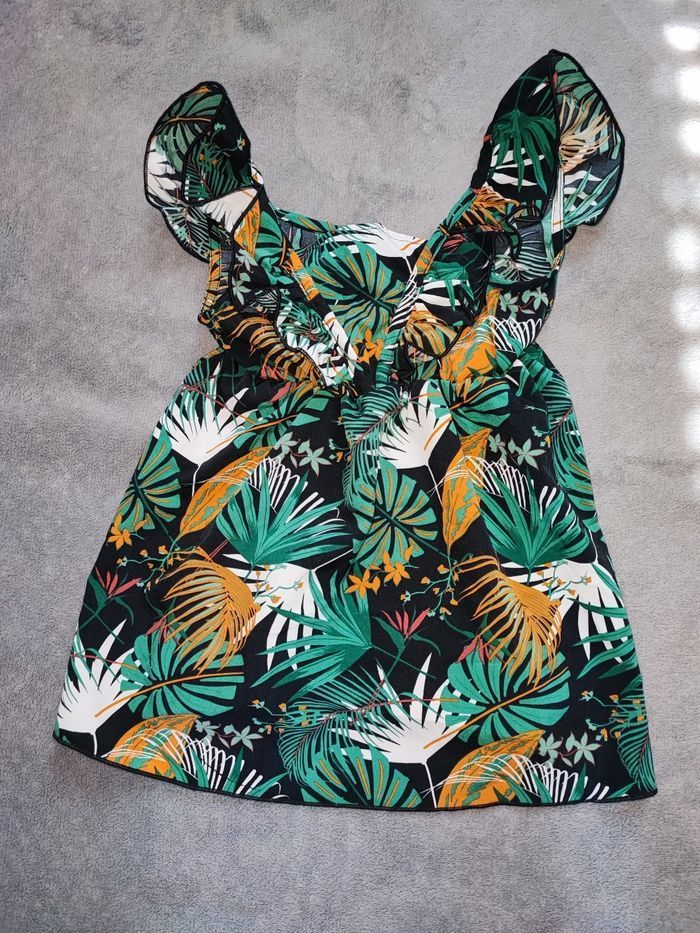 Robe imprimée tropicale 12/18 mois (80/86cm)
