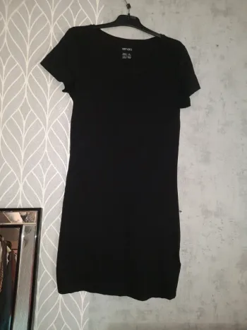 Robe tee shirt noire 34/36