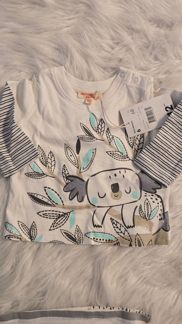 (Neufs non portés)🏷 🏷🥰😍 Lot  teeshirts ML 6mois Garçon 😍🥰 - photo numéro 4