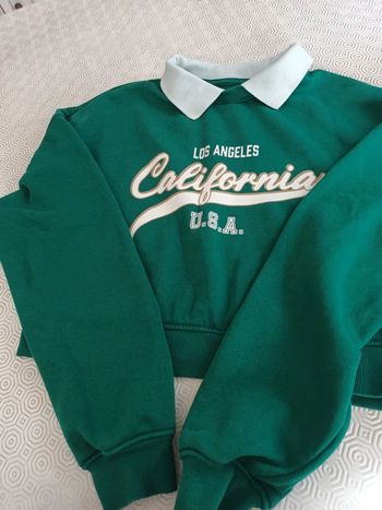 Sweat kiabi xxs 12 ans vert. Tres Bon état