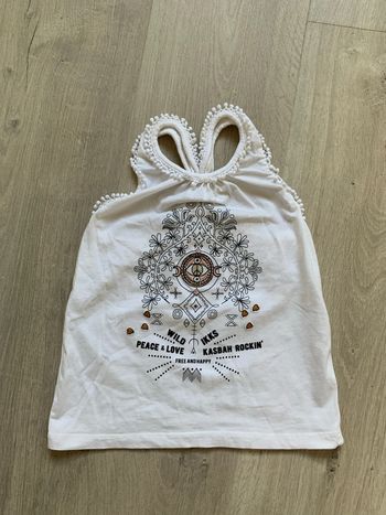 Débardeur blanc -IKKS - 6 ans comme neuf