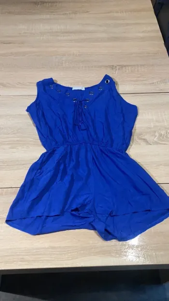 Combi short bleu