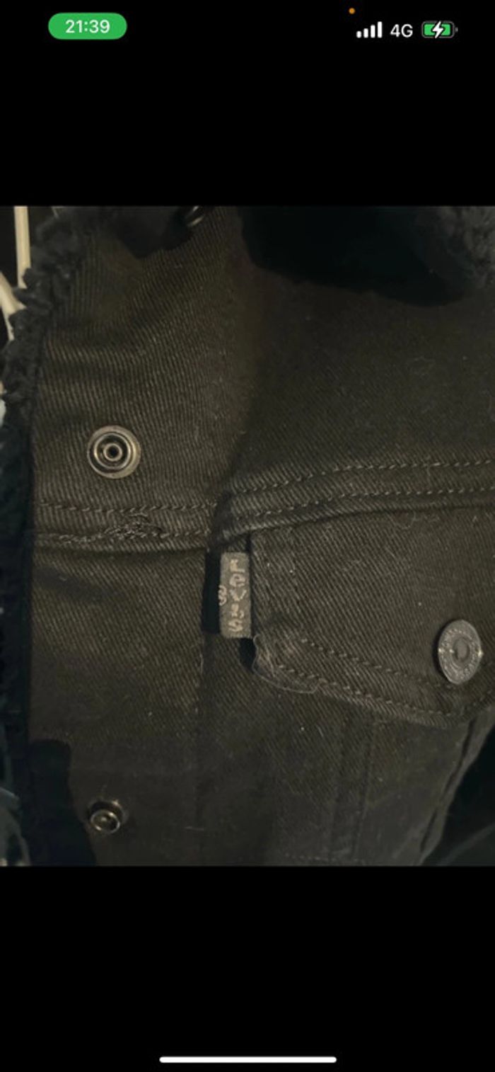 Veste en jean doublée Levis taille xs - photo numéro 3