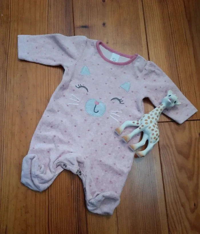Pyjama petit chat 1 mois