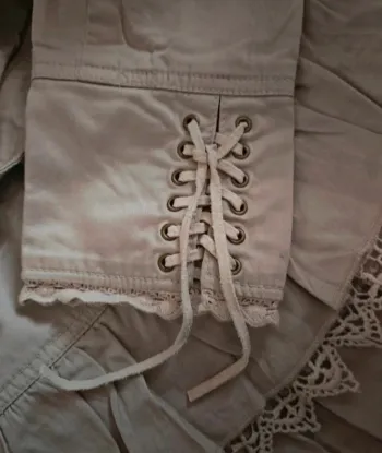 Veste beige avec dentelle Clara Vitti Taille 42 (40) Neuve