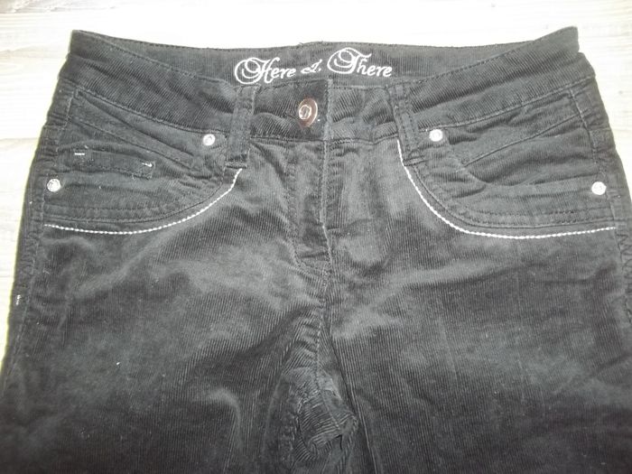 Pantalon velours noir Here&There 152 cm (Pant4) - photo numéro 2