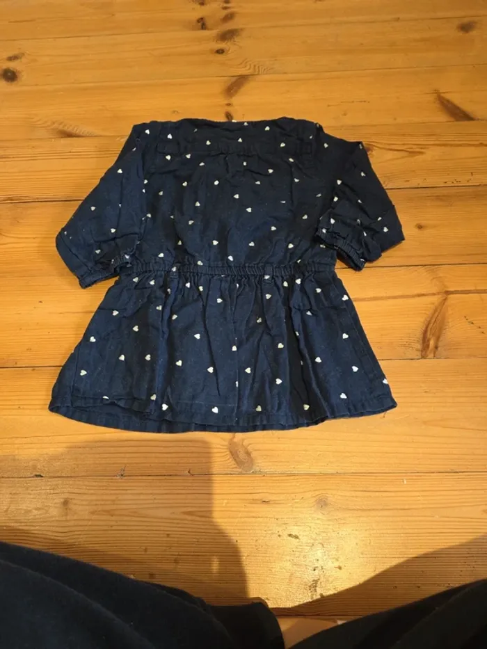 Lot de 3 robes manche longue en 12 mois. - photo numéro 3