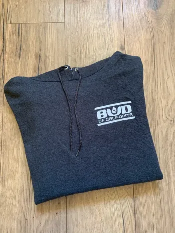Sweat à capuche Champion Gris foncé « Bud of California » Taille XL
