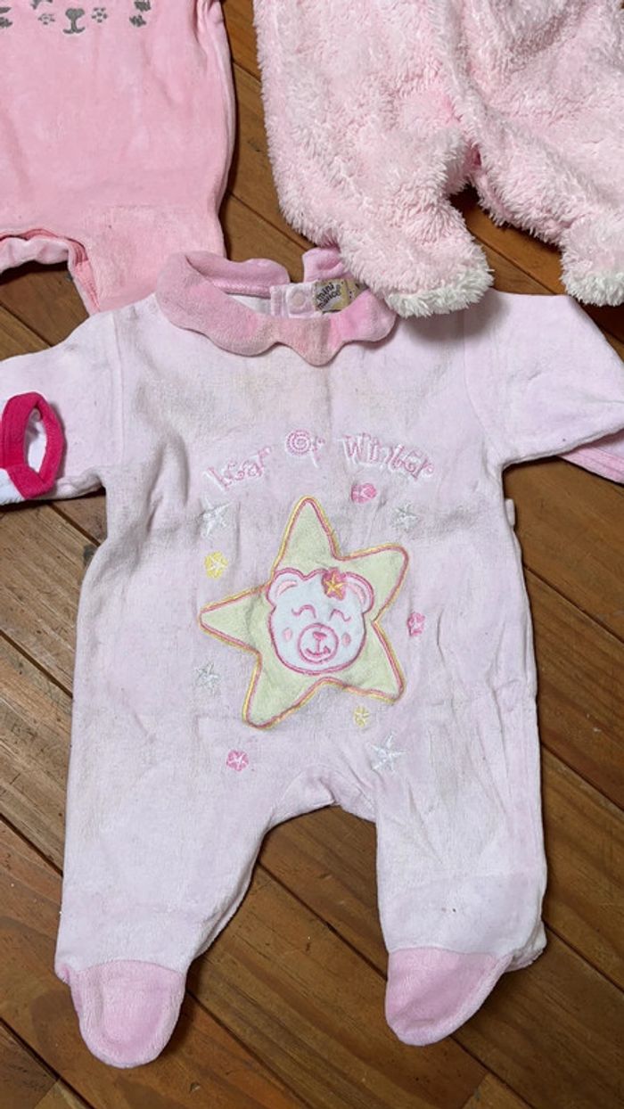Lot de 5 pyjama fille 1 mois - photo numéro 6