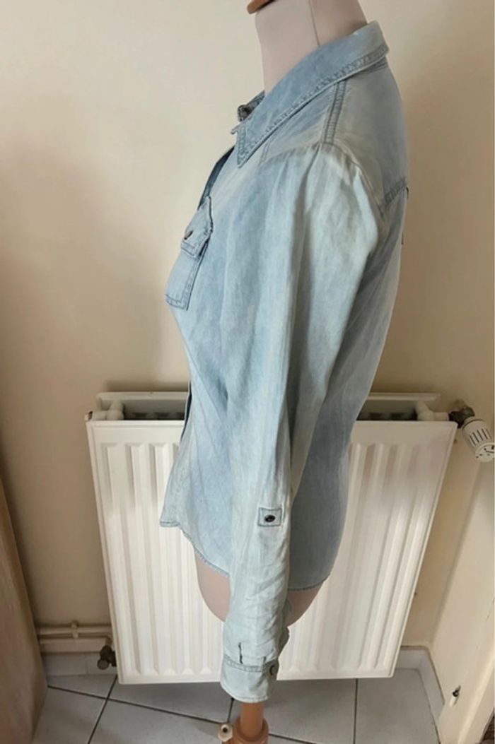 Chemise en jean, bleue, Only - photo numéro 6