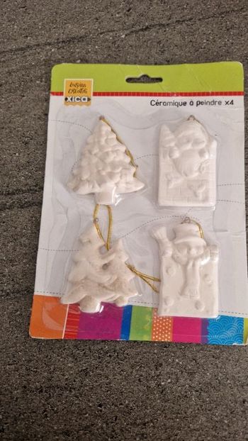 4 céramiques de Noël à peindre