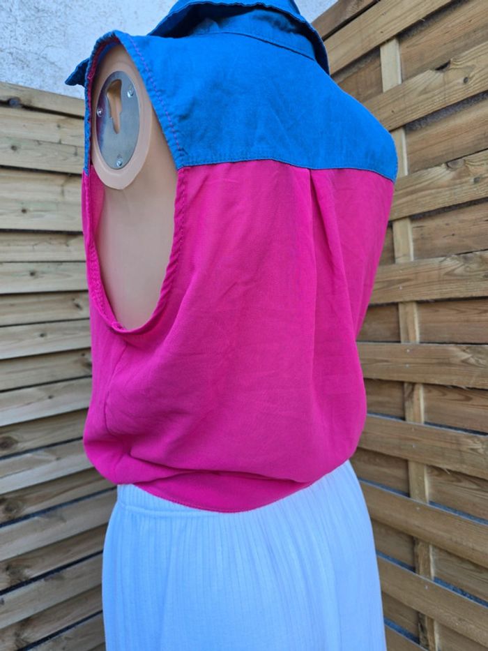 Chemisier voilage à nouer 🍒vintage y2k🍒taille unique - photo numéro 4