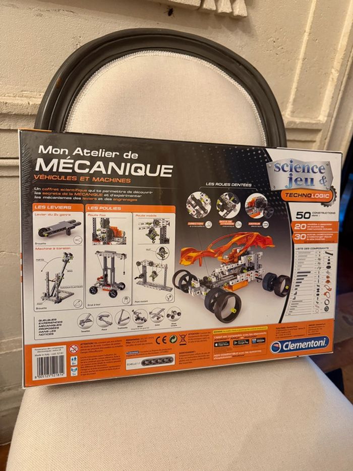 Coffret mon atelier mécanique véhicules et machines construction jeu voitures science Clémentoni - photo numéro 2