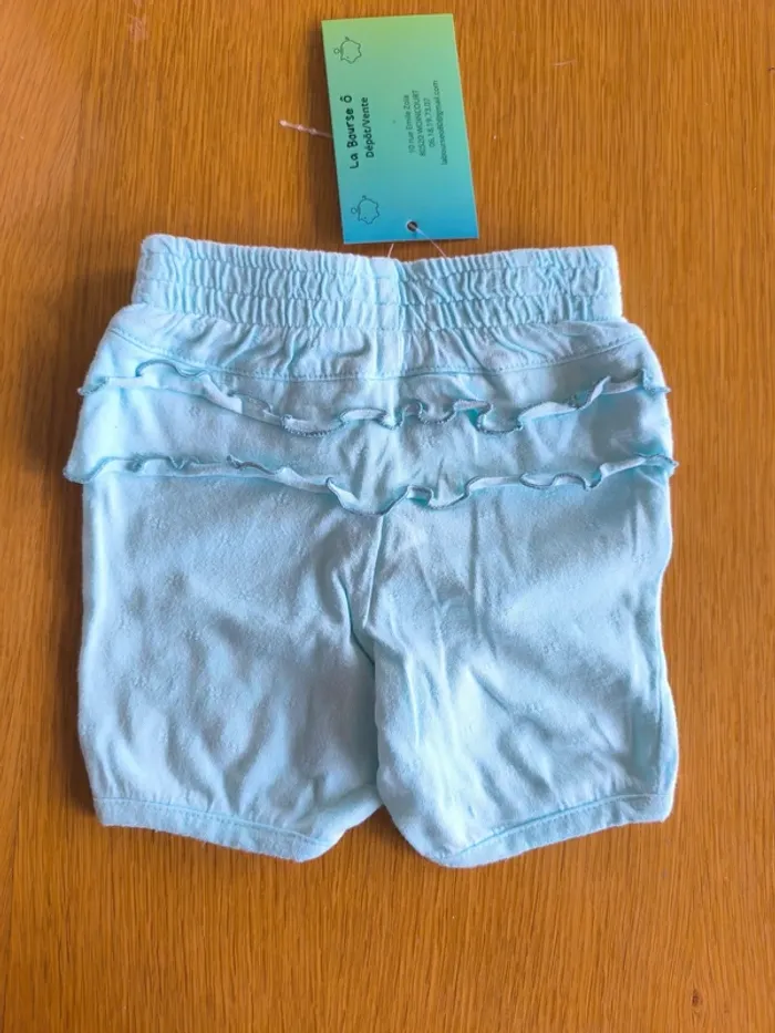 318753 short bleu fille 1 mois mini adelie - photo numéro 2