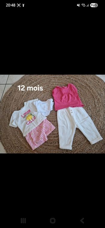 Lot vêtements bébé fille 12 mois