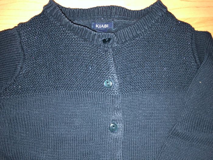 Lot gilets Kiabi Marine / Gris, pailletés sur le haut. 3 ans. - photo numéro 3