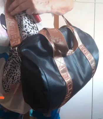 Sac bowling noir et doré paris tourister
