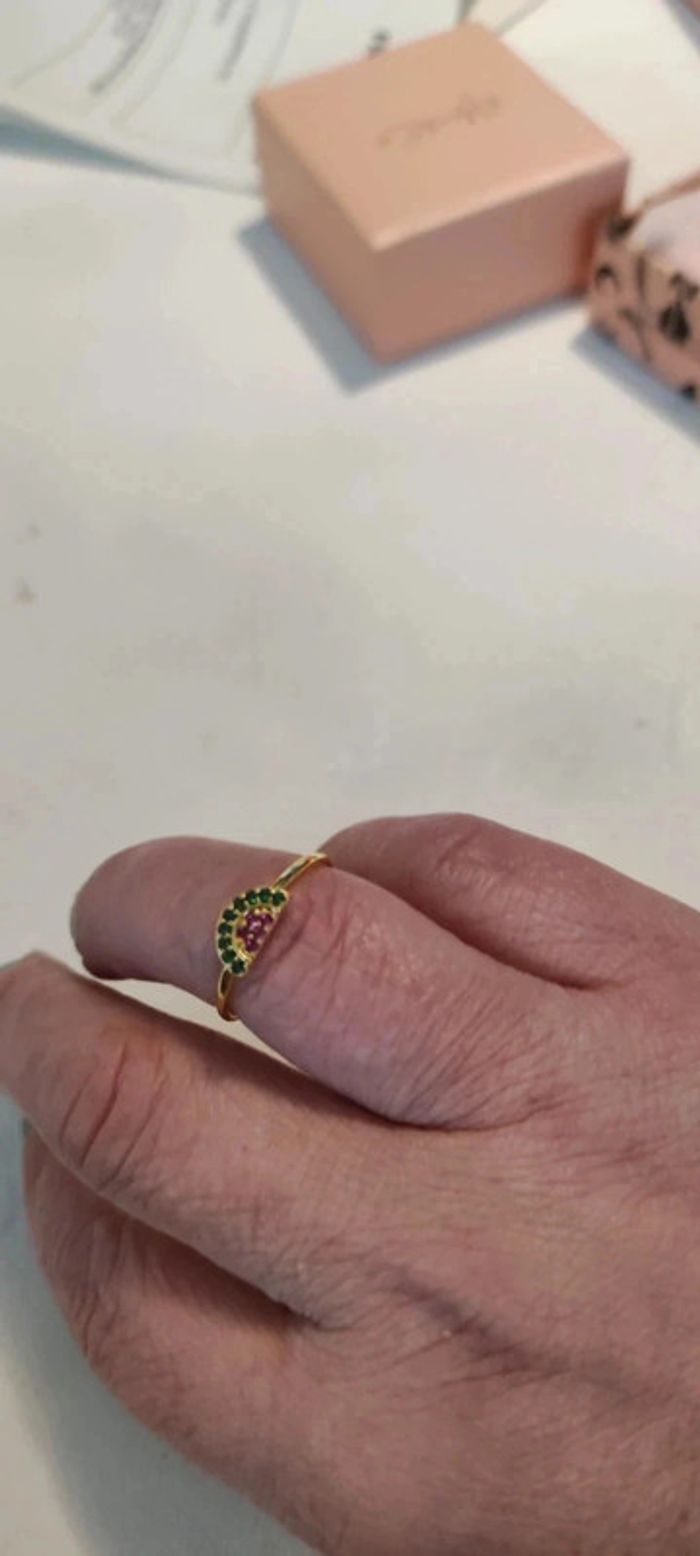 Bague alma&co laiton doré à l'or fin 18k - photo numéro 5