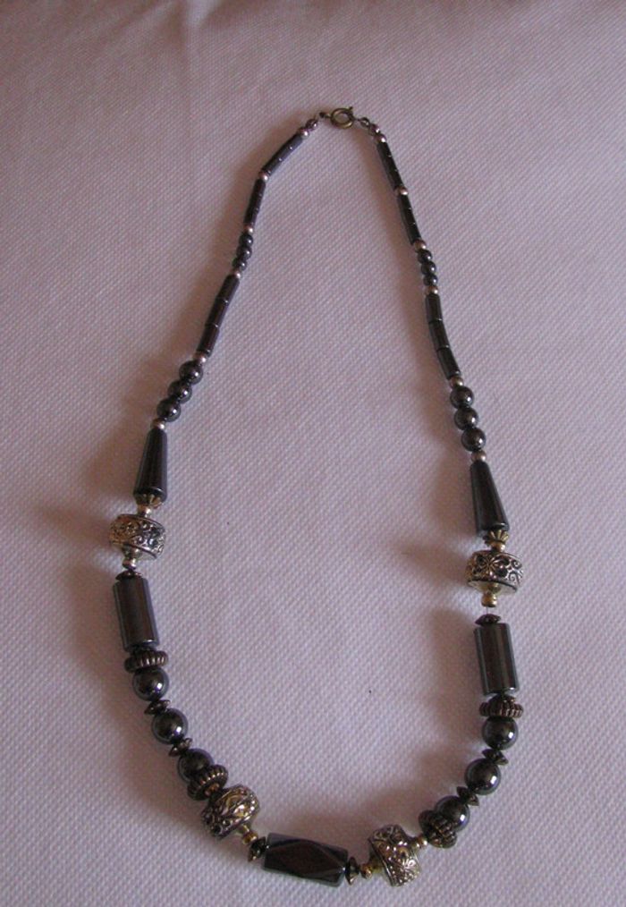 collier metal gris - photo numéro 4