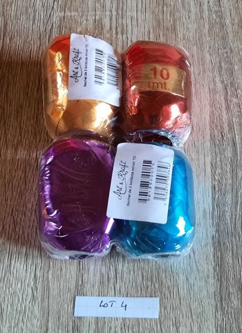 Lot de 2 paquets de 2 bolducs- lot 4