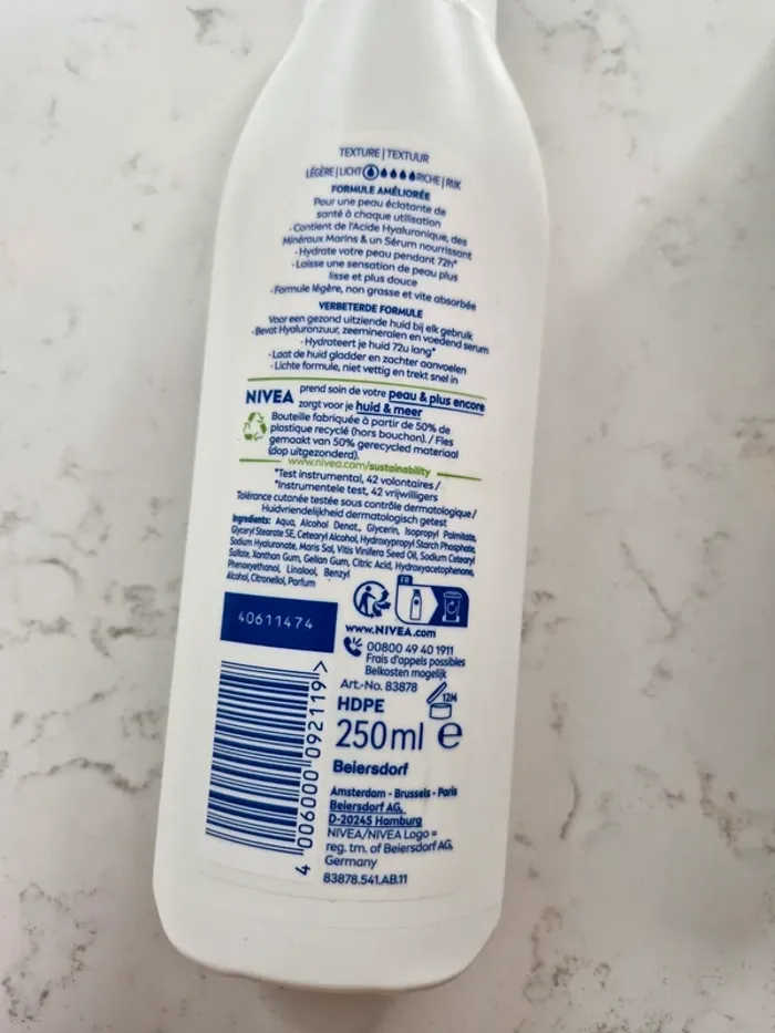 Lot Nivea 3 produits soin visage et corps - photo numéro 8