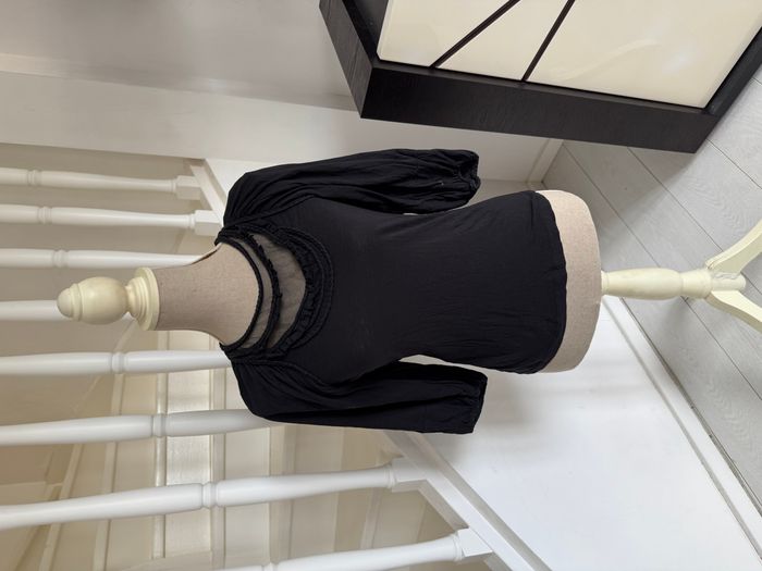 Blouse manches 3/4 Comptoir des Cotonniers noire - photo numéro 1