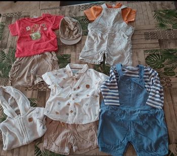 Lot 4 ensembles printemps été 6 mois