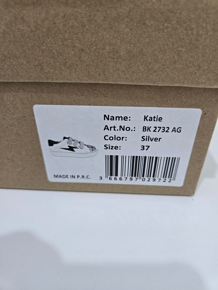 Basket Vanessa Wu Katie blanc vert beige taille 37 neuves authentiques - photo numéro 8