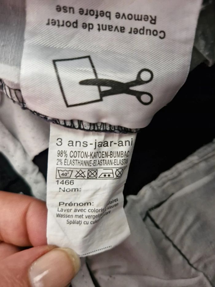 Short garçon 3 ans influx noir coton élasthanne - photo numéro 6