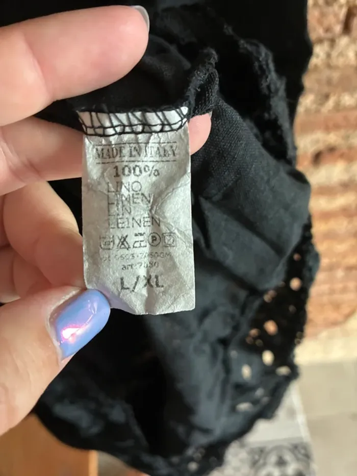 Robe noire en lin - photo numéro 6