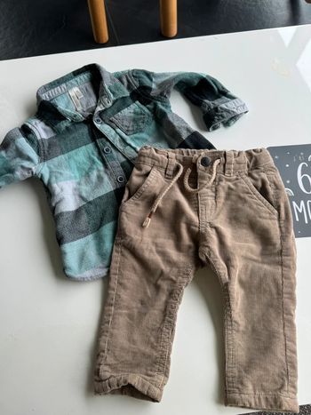 Ensemble chemise pantalon chaud