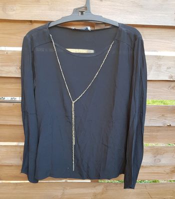 Chemisier femme avec collier intégré