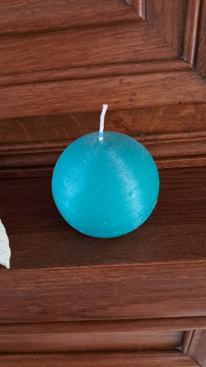 Lot de 2 bougies et porte bougies - photo numéro 3