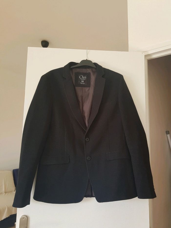 Veste costume homme noire chinée - photo numéro 5
