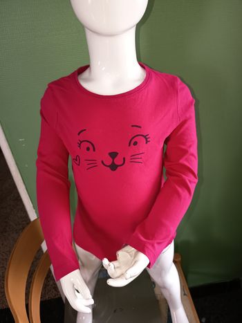 Haut manches longues fuchsia