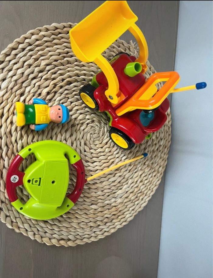 Tractopelle/ camion de chantier télécommandé - photo numéro 3