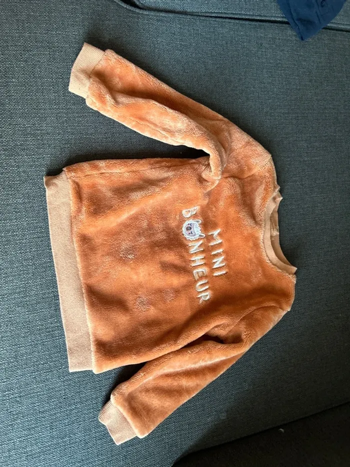 Pull chaud bébé fille, gémo, 24 mois, orange