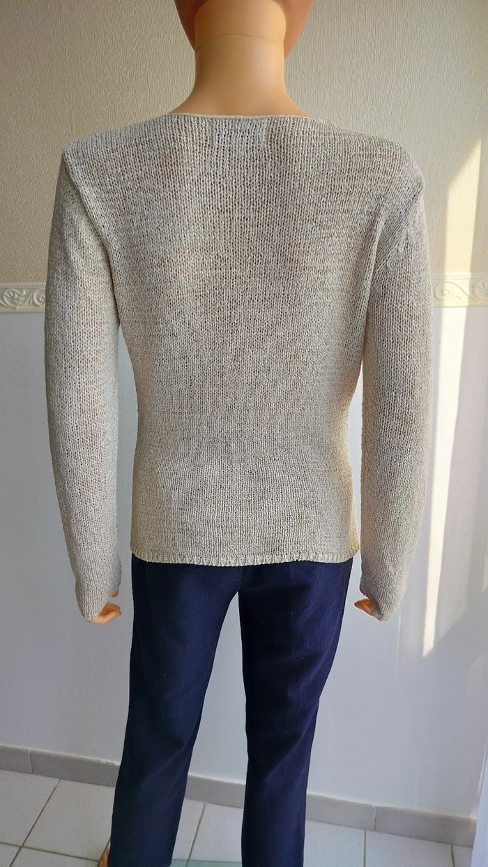 Pull vintage torsadé crème Armand Thiery T36/38 N*597 - photo numéro 4