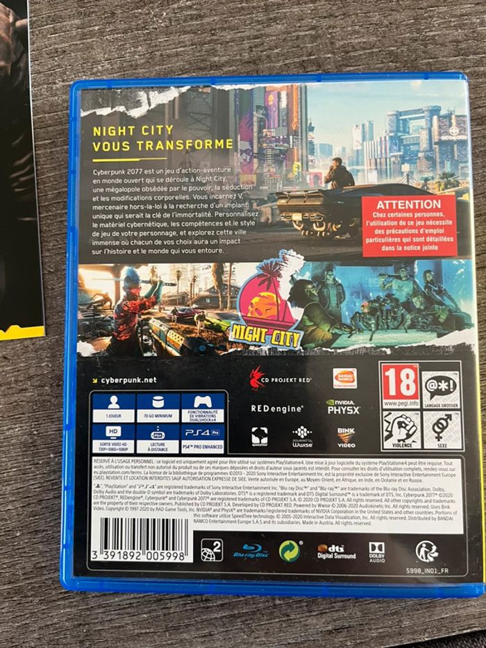 Coffret Cyberpunk PS4 jeu - photo numéro 3