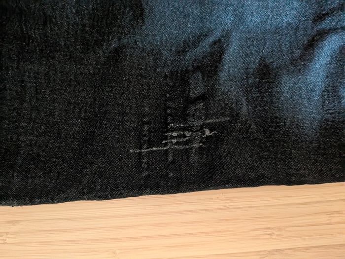 Pantalon effet jeans noir grossesse shein 38 - photo numéro 2