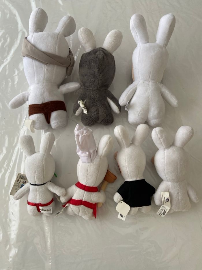 Lot de 7 Peluches Officielles Les Lapins Crétins (Ubisoft) - photo numéro 7