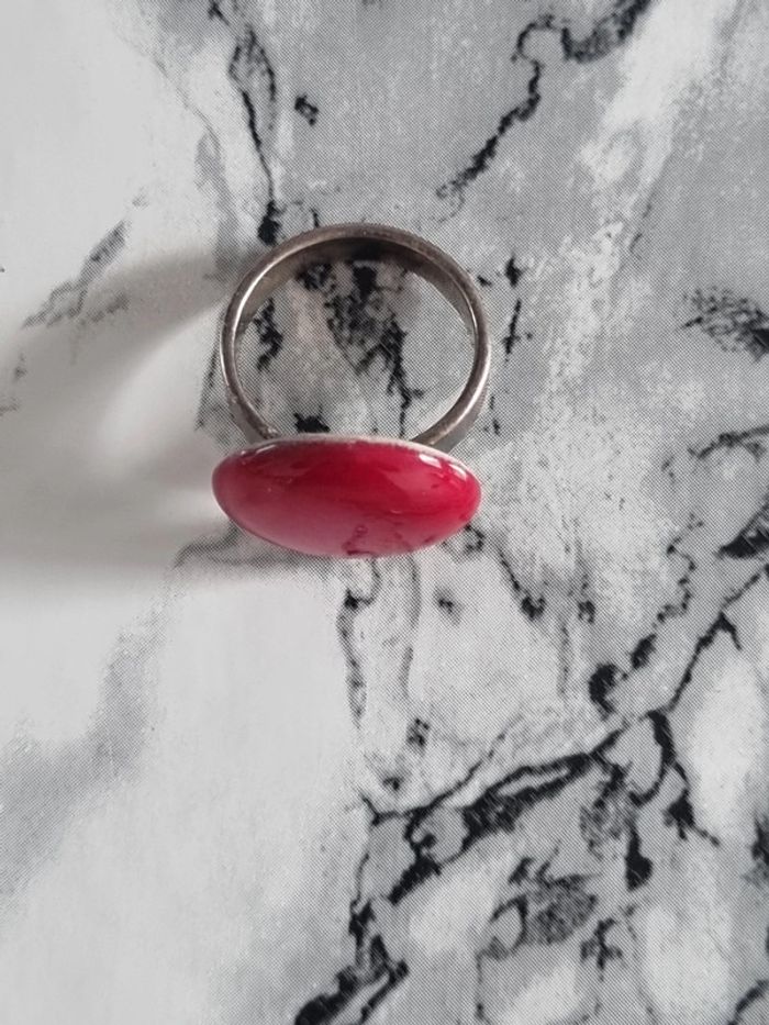 Bague ronde rouge - photo numéro 9