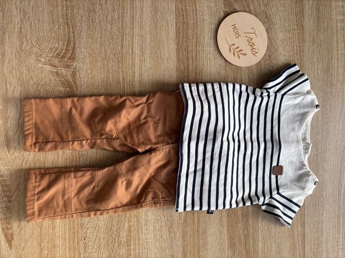 Ensemble 2 t-shirts obaibi 3 mois - photo numéro 6