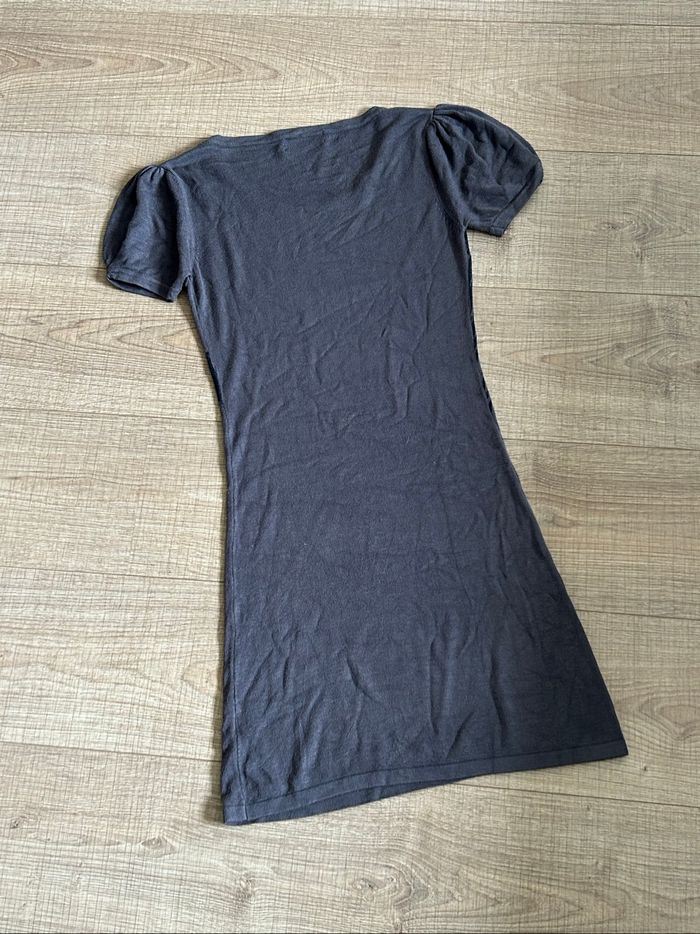 Robe pull grise à manches courtes Voyelles taille unique jamais portée - photo numéro 8