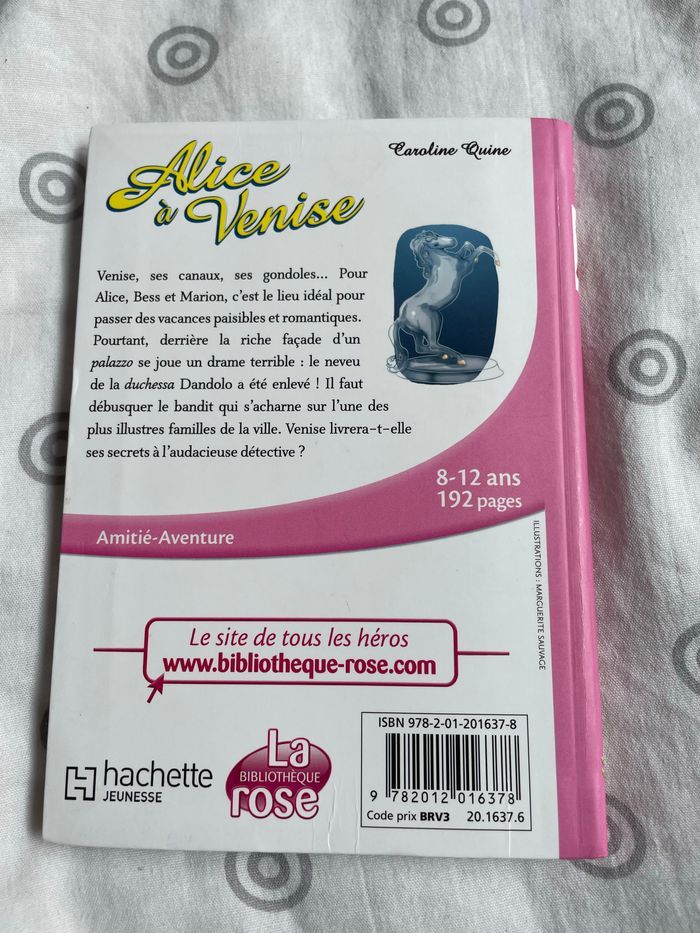 Livre Alice à Venise la bibliothèque rose - photo numéro 2