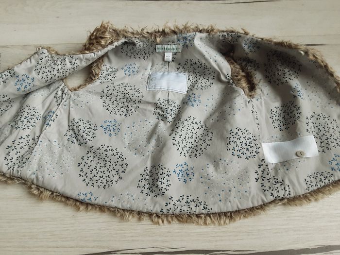 Vêtement fille gilet veste sans manches moumoute Vert Baudet 3 ans - photo numéro 4